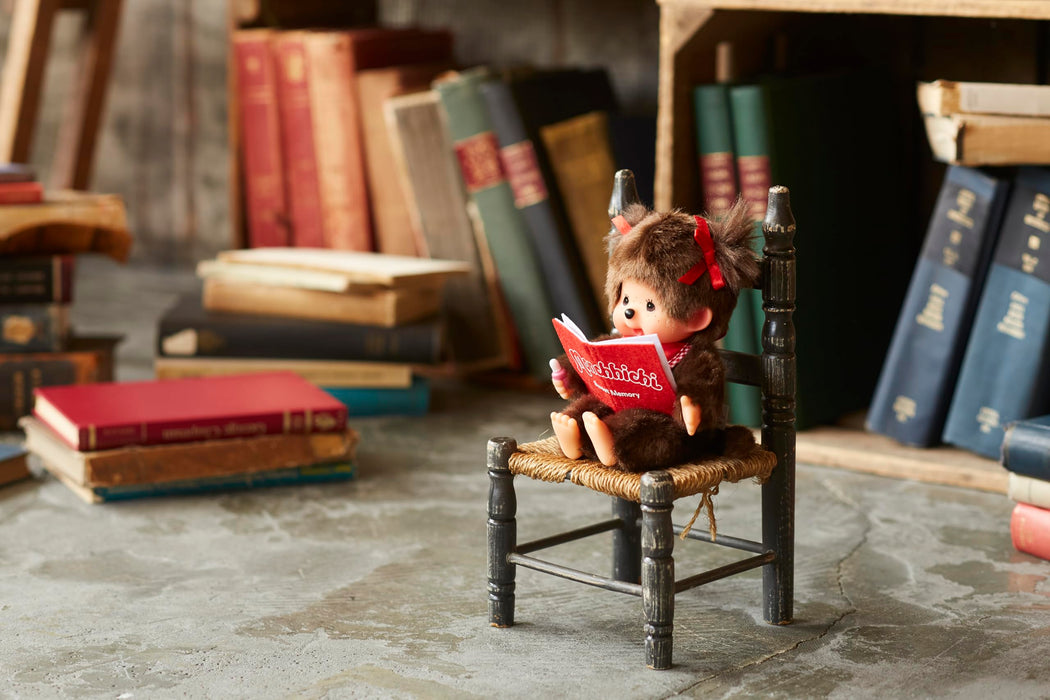 Sekiguchi Monchhichi Girl Plush Toy 20cm with Photo Album and Bows