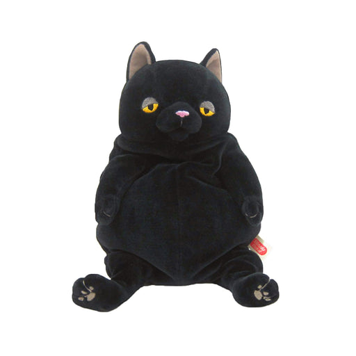 Shinada Global Mochi Neko Black Medium Plush Cat 14x14x22cm - Mone-0230B- Japan Figure Store - #1 Bring To You The Best Japanese Goods