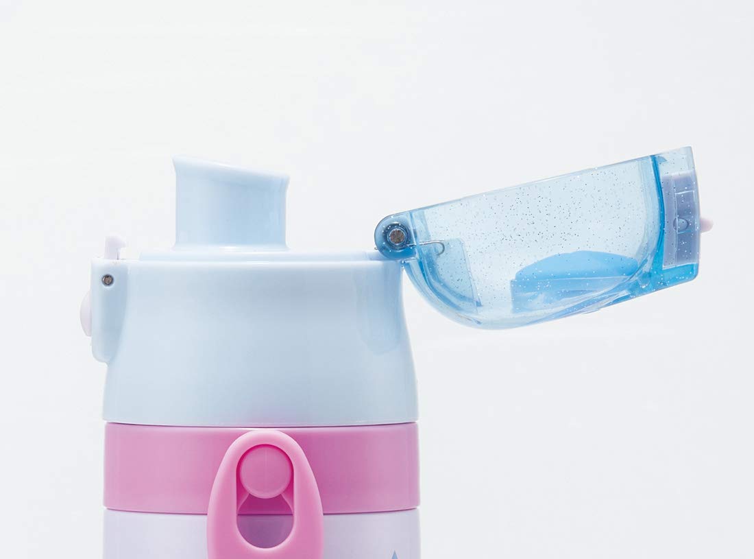 Skater Disney Frozen 2 Stainless Steel Kids Water Bottle with Cup 430ml - SKDC4-A- Japan Figure Store - #1 Bring To You The Best Japanese Goods