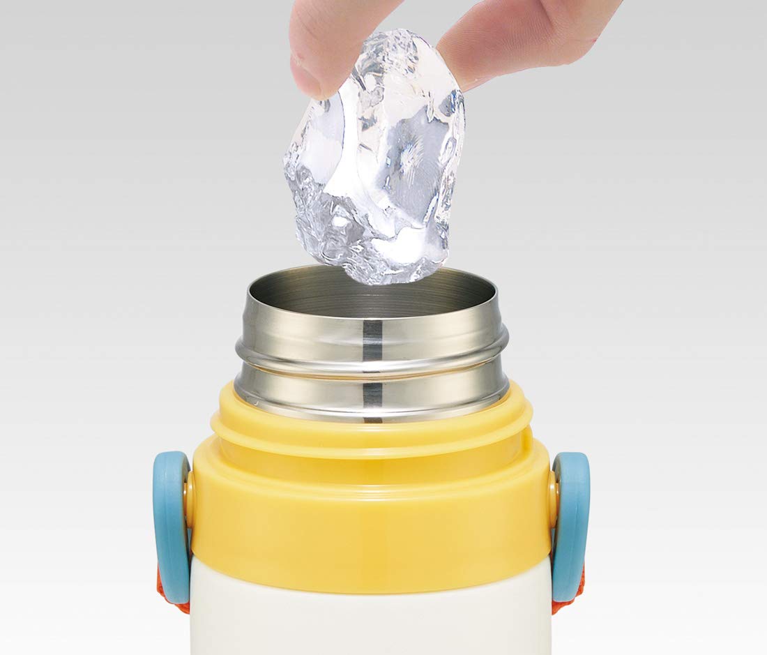 Skater Snoopy Retro 430ml 2-Way Stainless Steel Water Bottle with Cup for Children- Japan Figure Store - #1 Bring To You The Best Japanese Goods