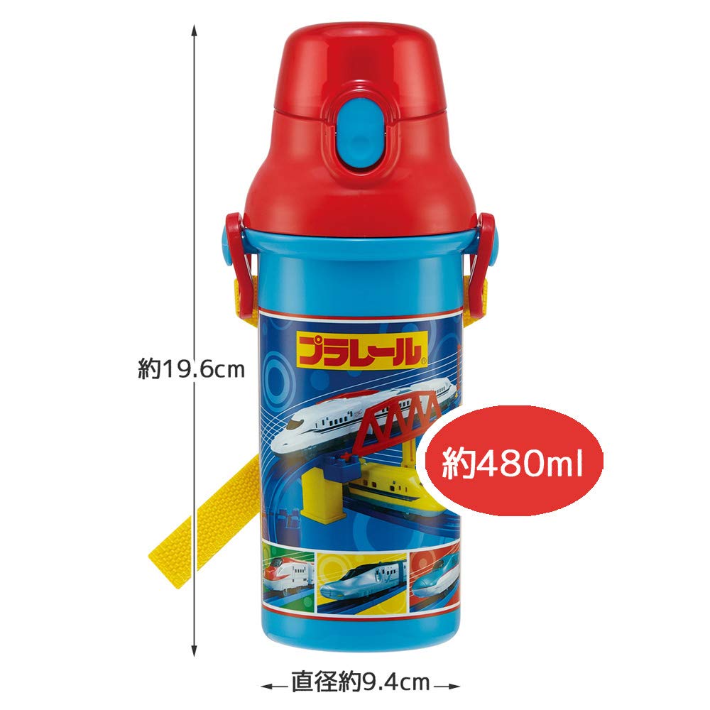 Skater Kids 480Ml Antibacterial Plastic Water Bottle Ag+ Plarail 21 - Made in Japan- Japan Figure Store - #1 Bring To You The Best Japanese Goods