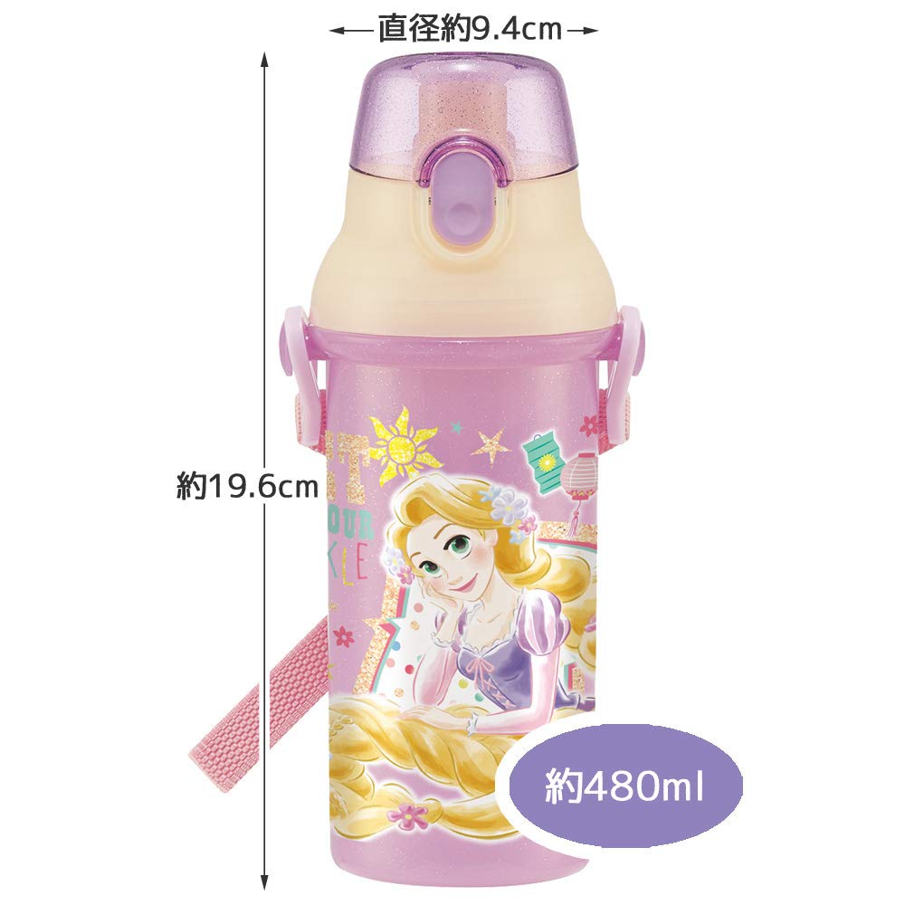 Skater Disney Rapunzel Kids 480ml Antibacterial Water Bottle Made in Japan- Japan Figure Store - #1 Bring To You The Best Japanese Goods