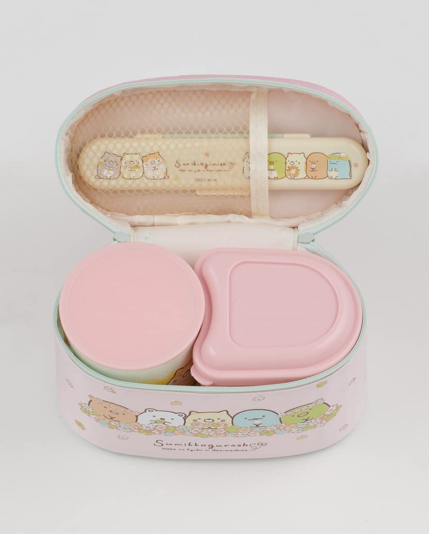 Skater Sumikko Gurashi Cat Brothers Insulated Lunch Box Antibacterial 560Ml- Japan Figure Store - #1 Bring To You The Best Japanese Goods