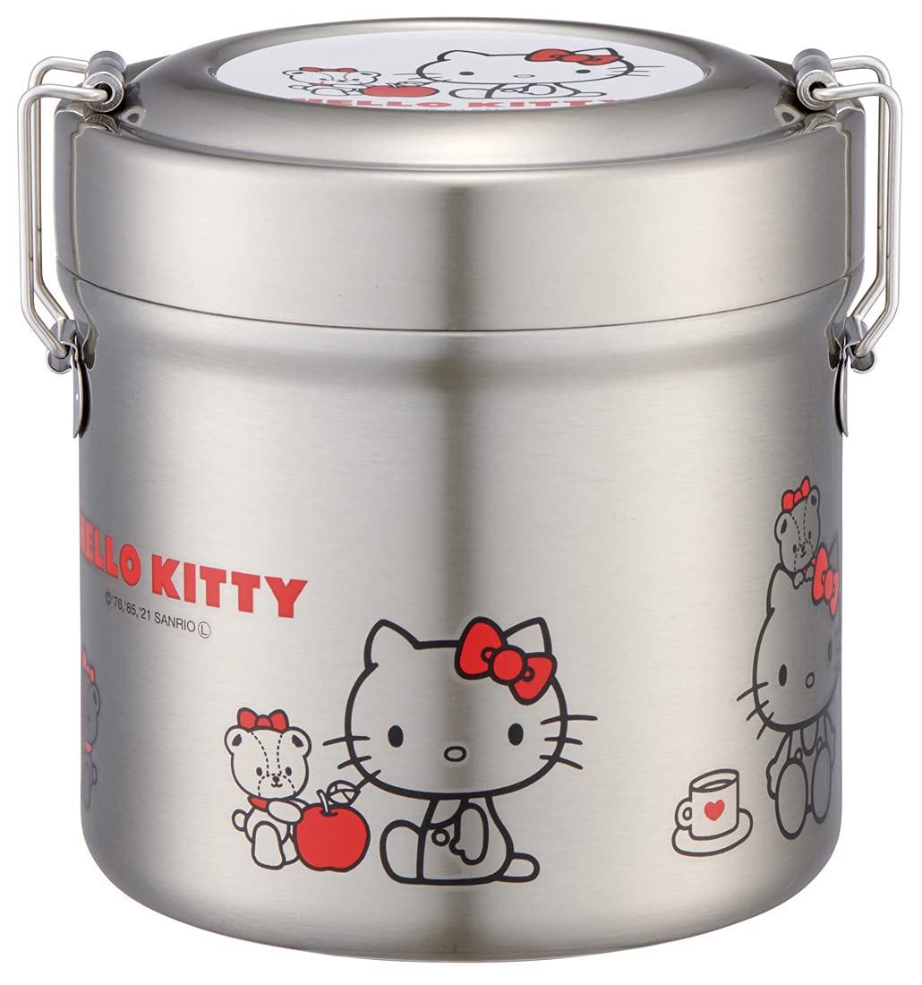 Skater 600ml Hello Kitty Stainless Steel Insulated Lunch Box Antibacterial Rice Bowl Type- Japan Figure Store - #1 Bring To You The Best Japanese Goods