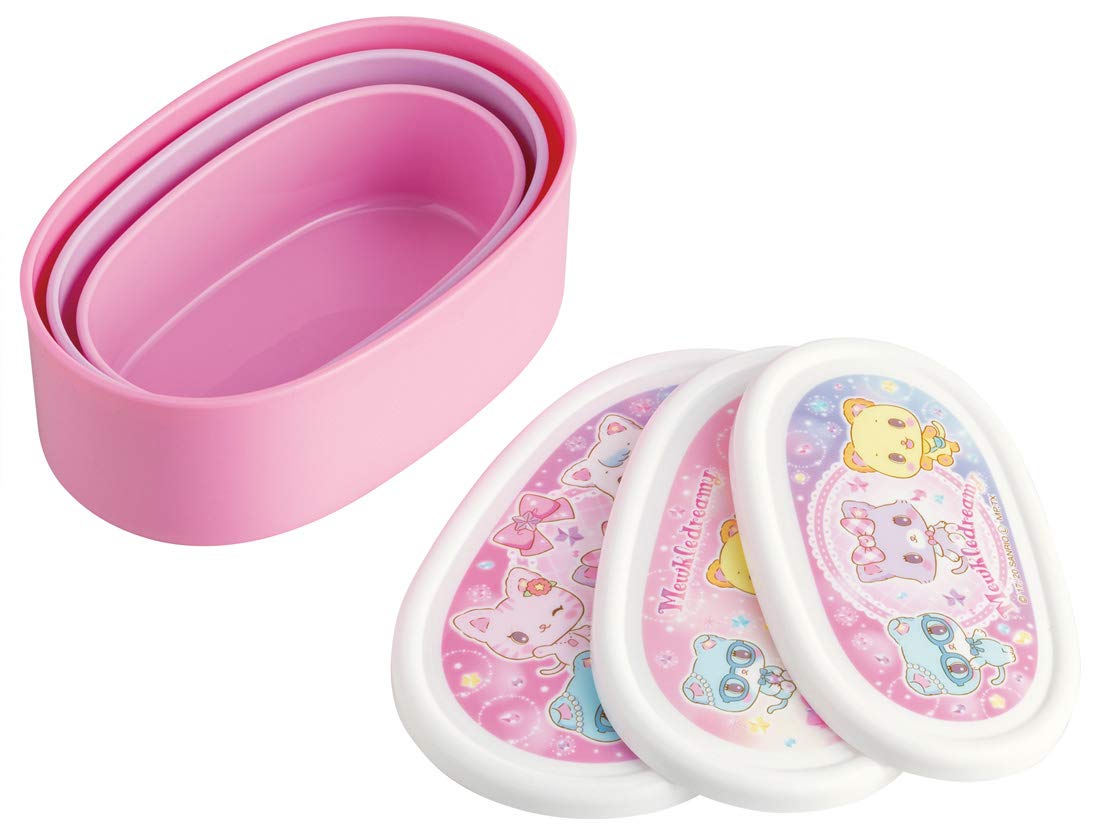 Skater Mewkledreamy Friends Girls Antibacterial Lunch Box Set of 3 Made in Japan- Japan Figure Store - #1 Bring To You The Best Japanese Goods