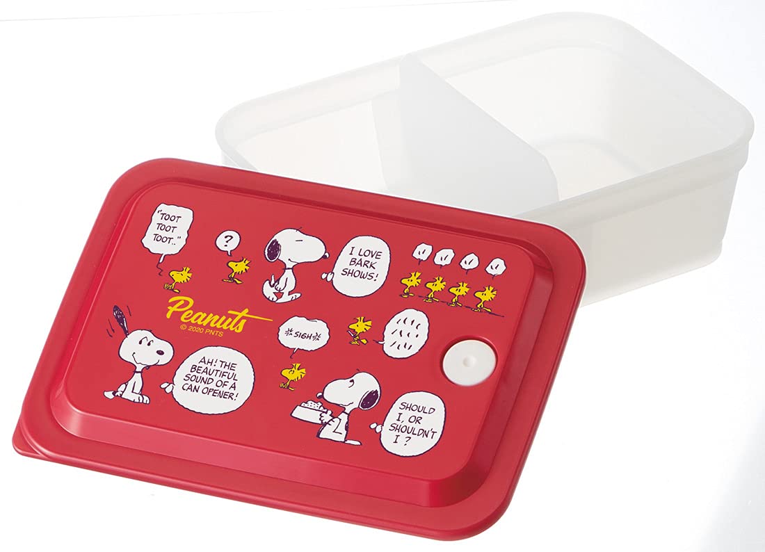 Skater Snoopy Peanuts 600ml Antibacterial 1 Tier Bento Box with Air Valve and Integrated Gasket- Japan Figure Store - #1 Bring To You The Best Japanese Goods