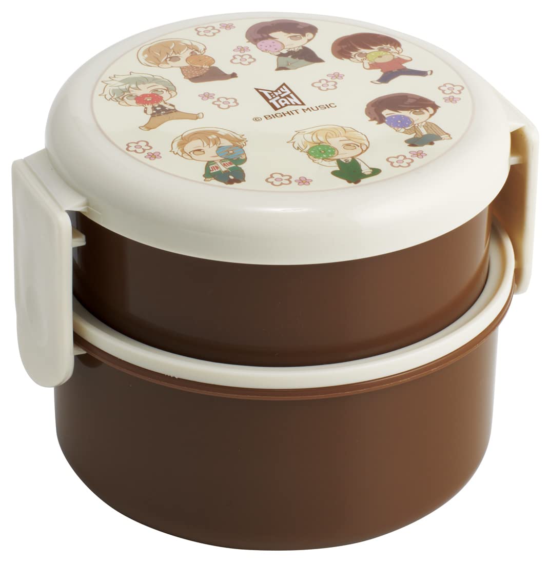 Skater Tinytan 500ml 2-Tier Round Bento Box Antibacterial Made in Japan- Japan Figure Store - #1 Bring To You The Best Japanese Goods