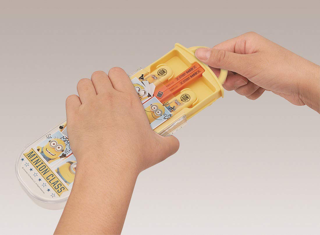 Skater Kids Bento Trio Set - Chopsticks Spoon Fork - Minion Design 16.5cm- Japan Figure Store - #1 Bring To You The Best Japanese Goods