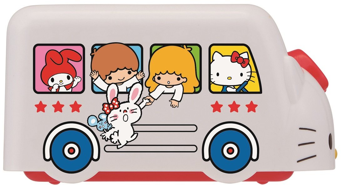 Skater 70's Sanrio Characters Bus-Shaped Lunch Case with Belt by Skater- Japan Figure Store - #1 Bring To You The Best Japanese Goods