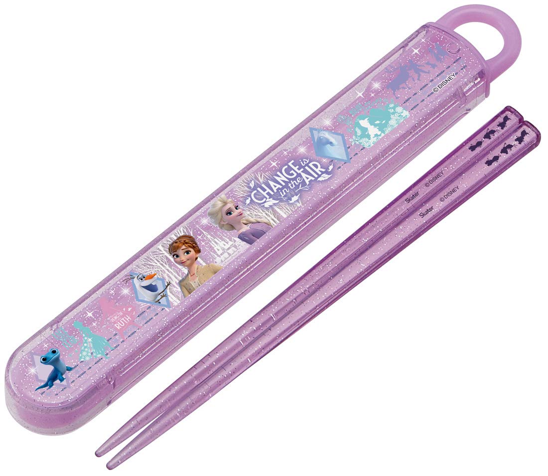 Skater 16.5cm Frozen Children's Antibacterial Ag+ Chopsticks & Case Set Made in Japan- Japan Figure Store - #1 Bring To You The Best Japanese Goods
