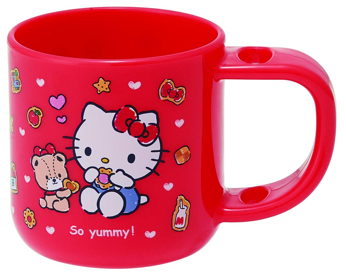 Skater Hello Kitty Cookies 180ml Kids' Cup with Toothbrush Stand - Sanrio KTB1- Japan Figure Store - #1 Bring To You The Best Japanese Goods