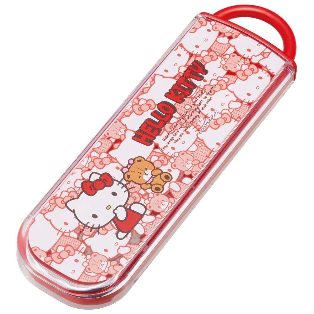 Skater Hello Kitty Kids Lunch Box Set with Chopsticks and Spoon Made in Japan- Japan Figure Store - #1 Bring To You The Best Japanese Goods