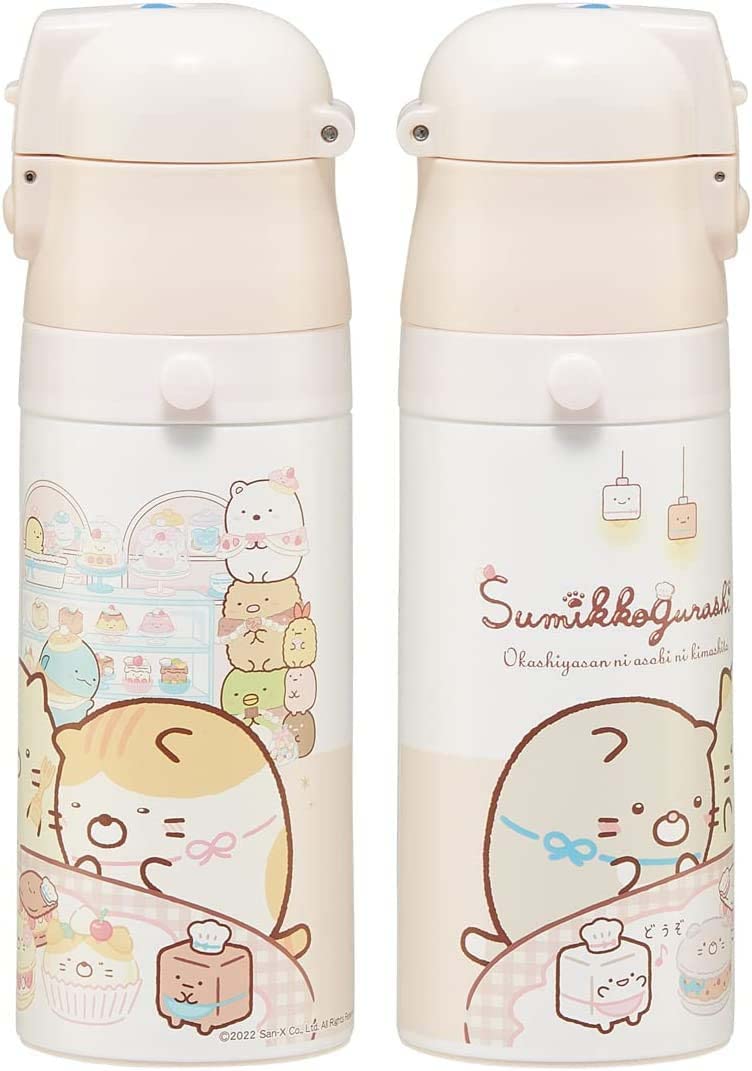 Skater Kids 420ml Insulated Stainless Steel Water Bottle Lightweight 350ml Cup Sumikko Gurashi Sweets Shop Design- Japan Figure Store - #1 Bring To You The Best Japanese Goods