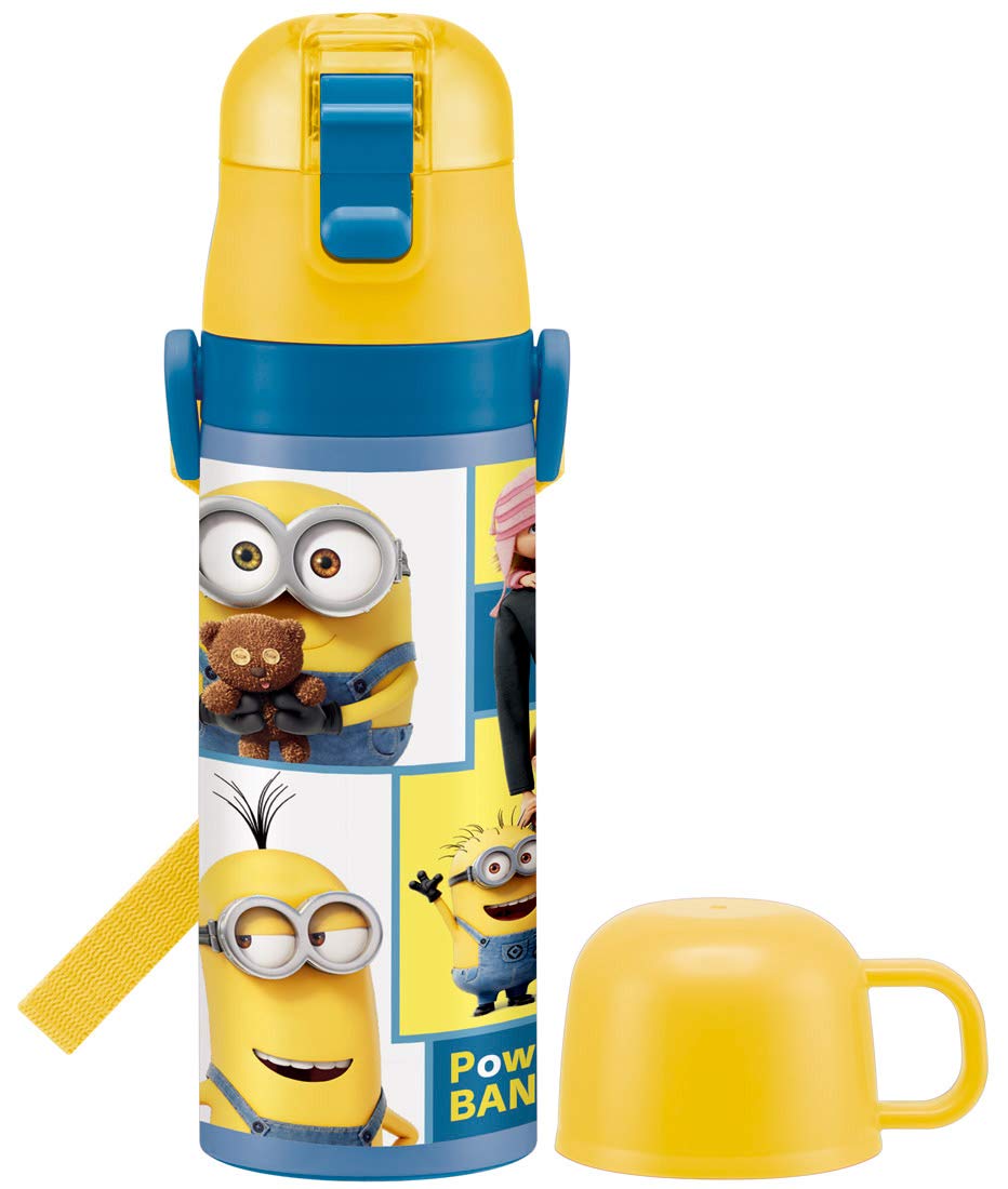Skater Minions Stainless Steel Kids Water Bottle Thermal Lightweight 470ml/430ml - Bob and Friends- Japan Figure Store - #1 Bring To You The Best Japanese Goods