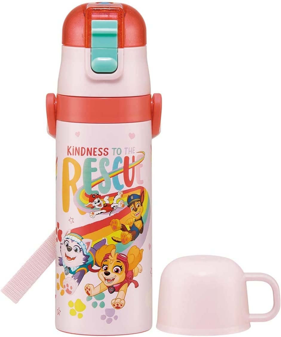 Skater Paw Patrol Rescue 23 Kids Stainless Steel Water Bottle 2-Way Thermal & Cold 470ml - Lightweight Boys Sports Bottle- Japan Figure Store - #1 Bring To You The Best Japanese Goods