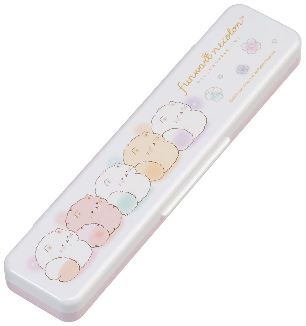 Skater 18cm Silver Ion Ag+ Antibacterial Chopsticks and Spoon Set Nekoro - Made in Japan- Japan Figure Store - #1 Bring To You The Best Japanese Goods