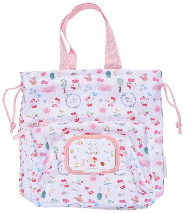 Hello Kitty Skater Diaper with Wipe Pocket & Drawstring Bag Sanrio Kbopc1-A- Japan Figure Store - #1 Bring To You The Best Japanese Goods