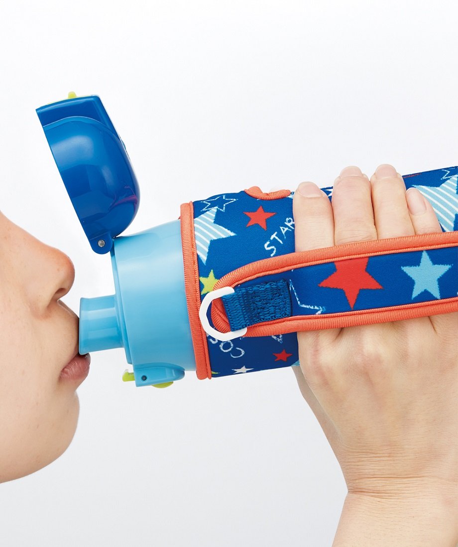 Skater Star Boy Stainless Steel Water Bottle 470ml with Cover - KSDC4-A- Japan Figure Store - #1 Bring To You The Best Japanese Goods