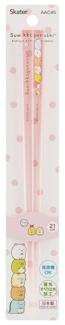 Skater 21cm Sumikko Gurashi Acrylic Chopsticks Dishwasher Safe - AAC45 Model- Japan Figure Store - #1 Bring To You The Best Japanese Goods