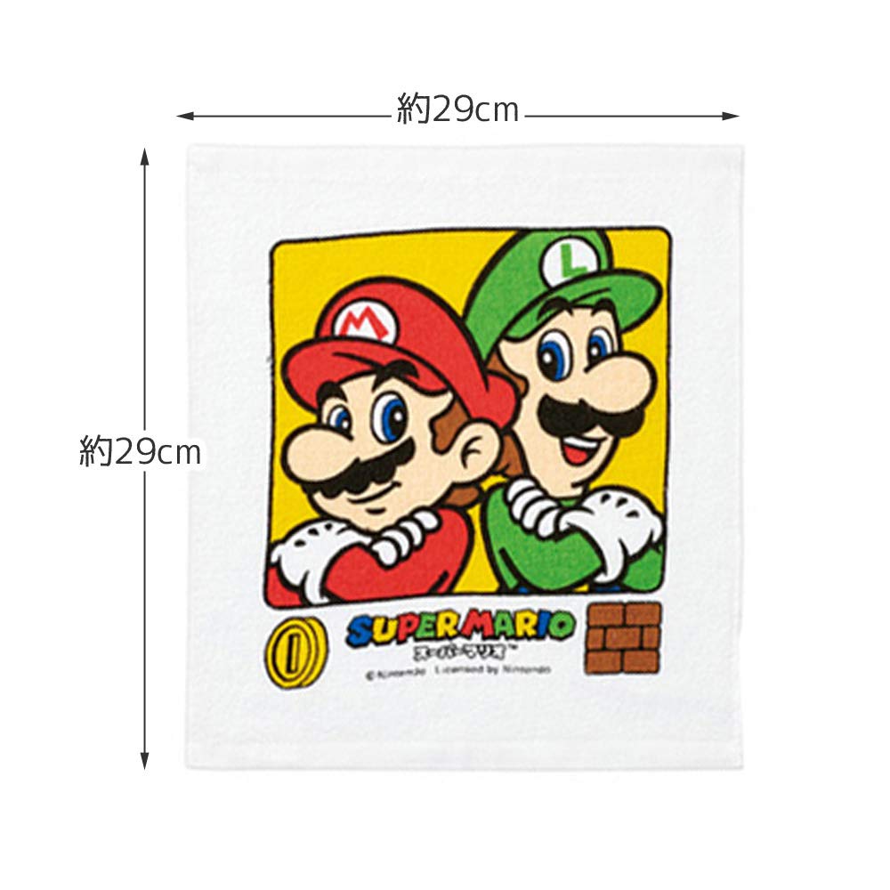 Skater 3-Pack Mario-Themed Hand Towels 20-Ounce Absorbency- Japan Figure Store - #1 Bring To You The Best Japanese Goods