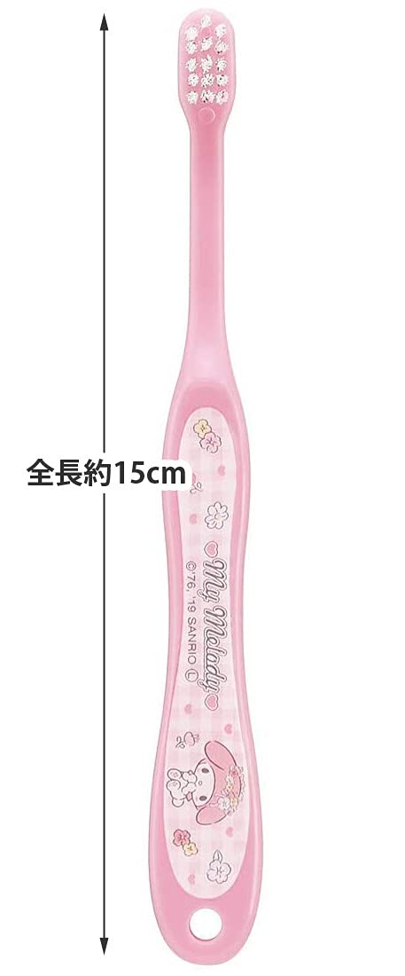 Skater Infant Soft Toothbrush for 0-3 Years My Melody Flower Wreath 15cm- Japan Figure Store - #1 Bring To You The Best Japanese Goods
