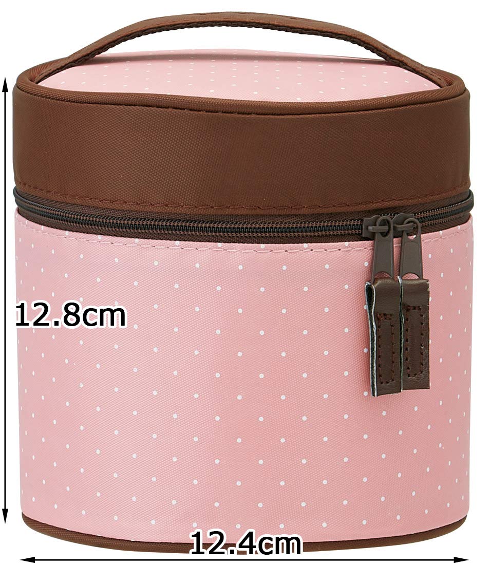 Skater 480ml Pink Insulated Lunch Box & Rice Bowl with Exclusive Stlb0 Lunch Bag- Japan Figure Store - #1 Bring To You The Best Japanese Goods