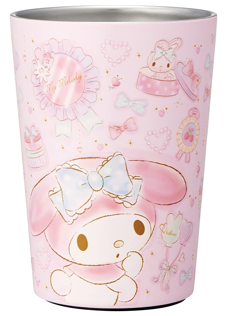 Skater 400ml Stainless Steel Tumbler - Insulated My Melody Happiness Girl Design- Japan Figure Store - #1 Bring To You The Best Japanese Goods