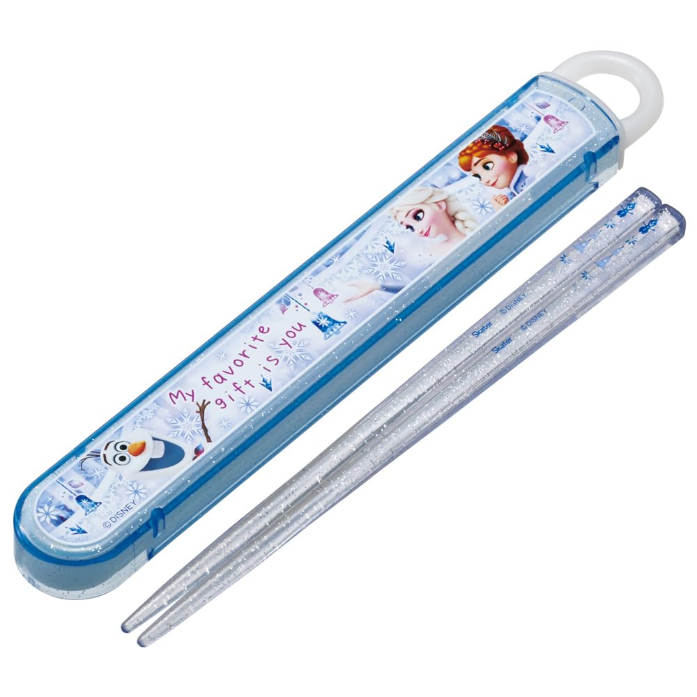 Skater Disney Frozen 24 Lunch Box & 16.5cm Kids Chopsticks Set Made in Japan Easy Open- Japan Figure Store - #1 Bring To You The Best Japanese Goods