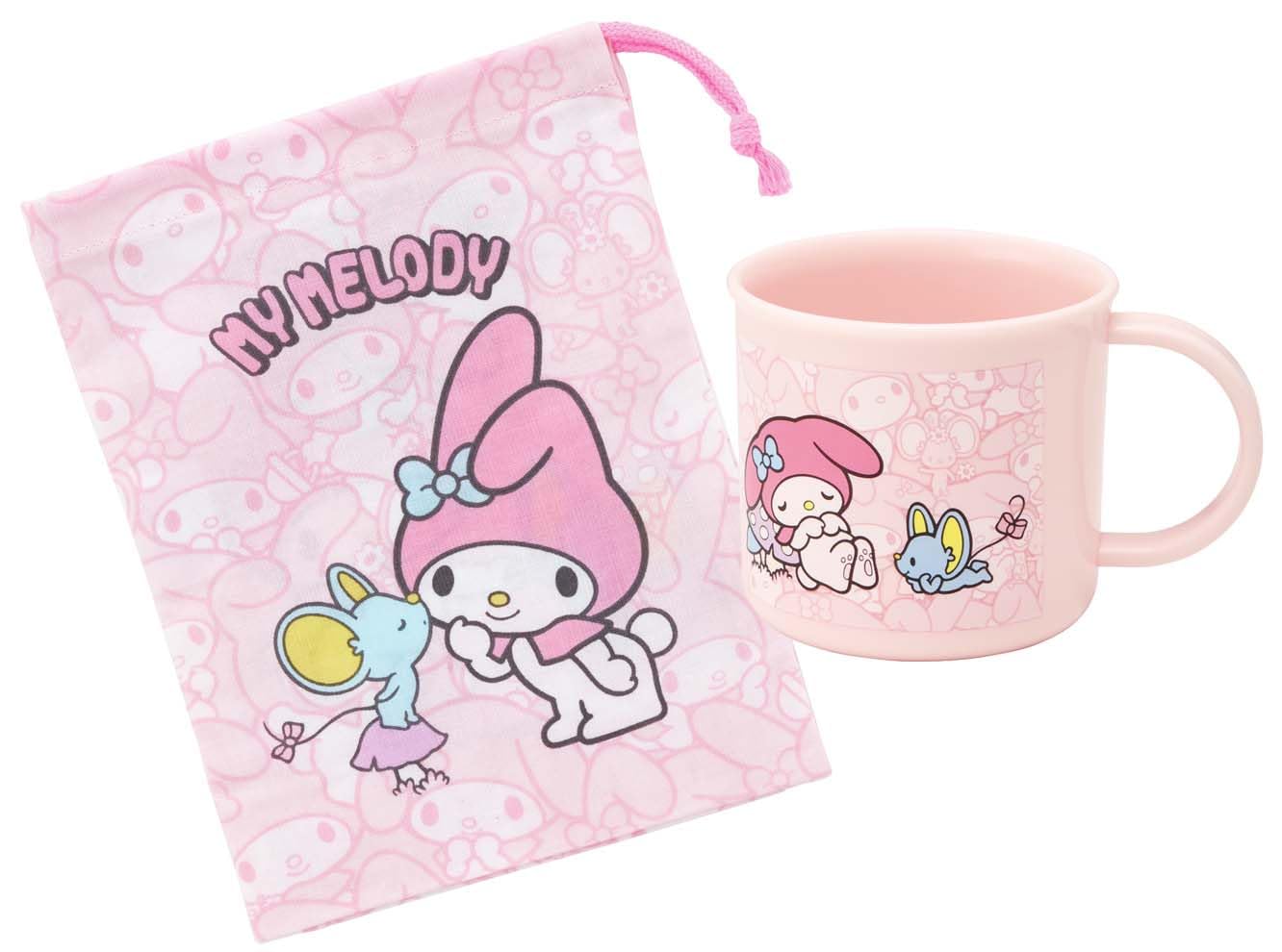 Skater My Melody Ushirou Shiro Sanrio Lunch Box Cup Bag Kb63-A- Japan Figure Store - #1 Bring To You The Best Japanese Goods