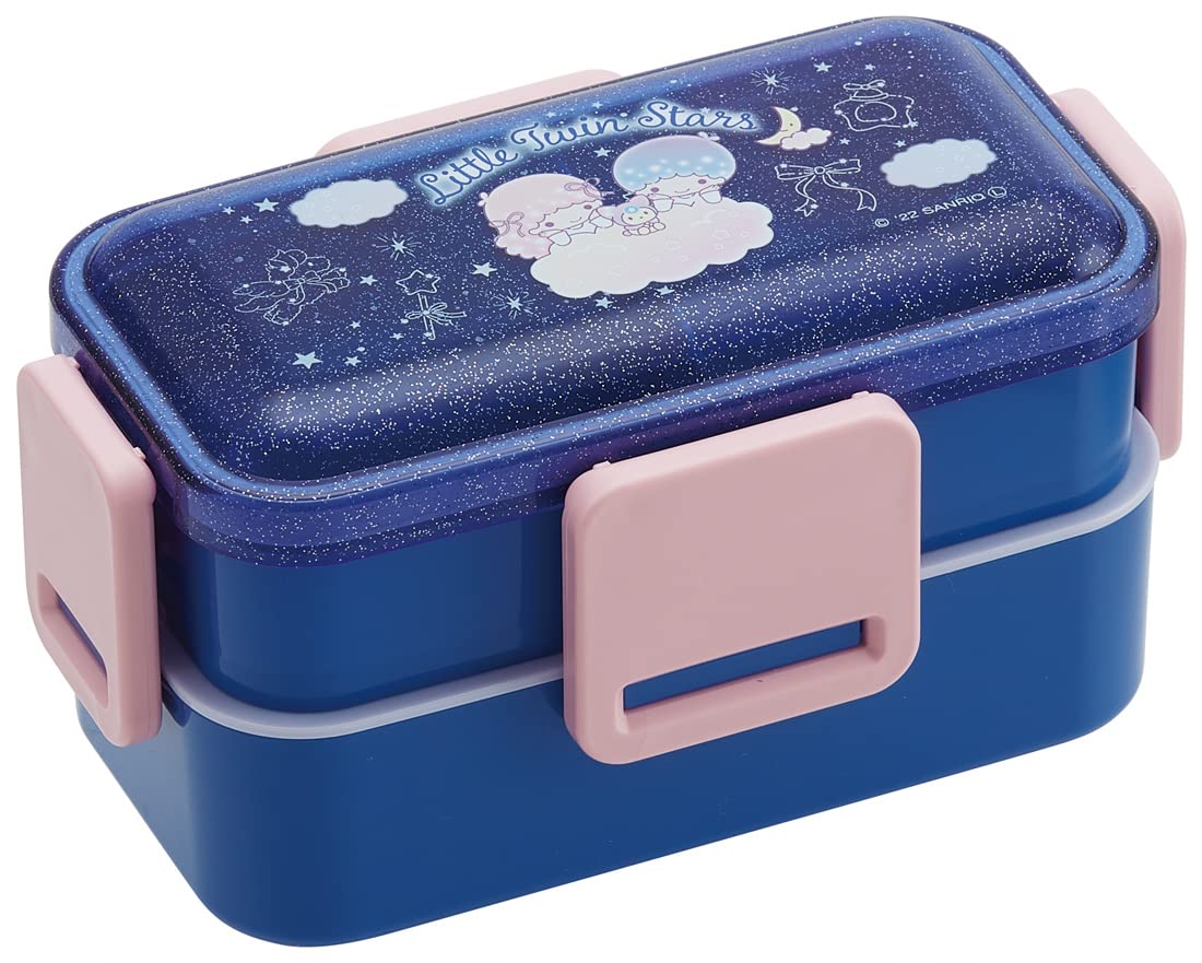 Skater Little Twin Stars Night Sky 600Ml 2-Tier Women's Lunch Box - Made in Japan- Japan Figure Store - #1 Bring To You The Best Japanese Goods