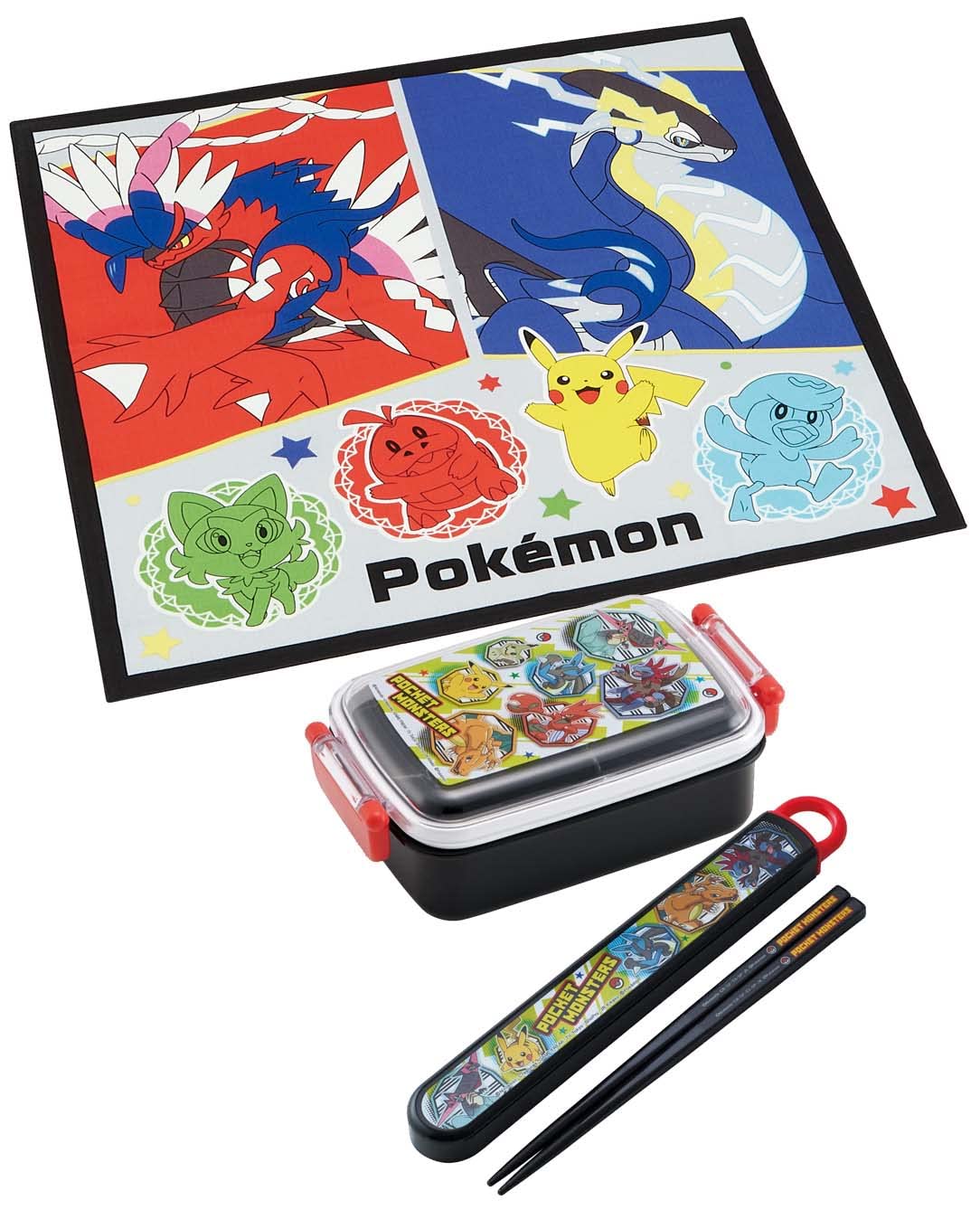 Skater Pokemon Lunch Cloth 43x43 cm Authentic Japanese Made Model 23N KB4-A- Japan Figure Store - #1 Bring To You The Best Japanese Goods