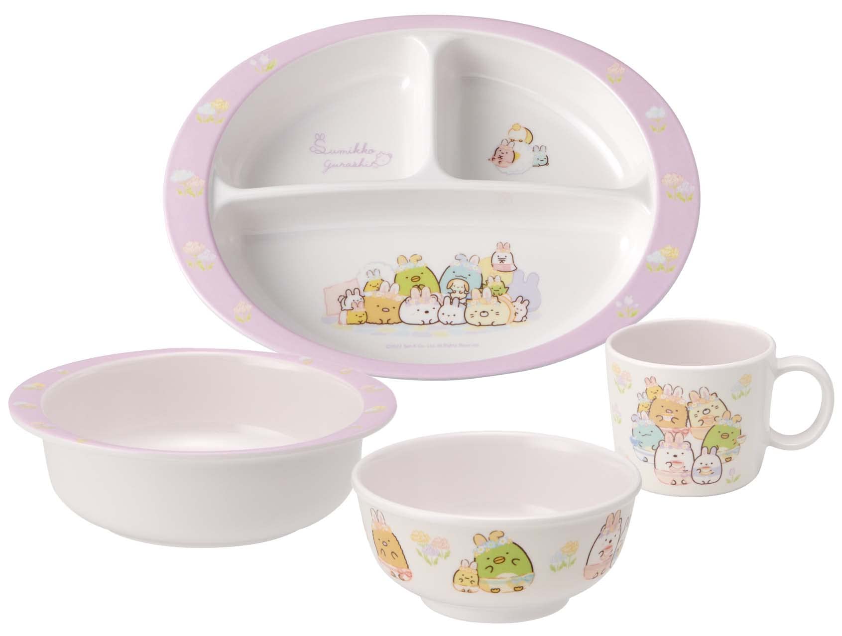 Skater Sumikko Gurashi Rabbit Garden Melamine Bowl 260Ml M340-A- Japan Figure Store - #1 Bring To You The Best Japanese Goods