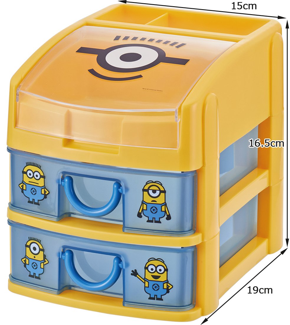 Skater Mini Chest 2-Drawer Accessory Storage Despicable Me Minions - Che3N- Japan Figure Store - #1 Bring To You The Best Japanese Goods