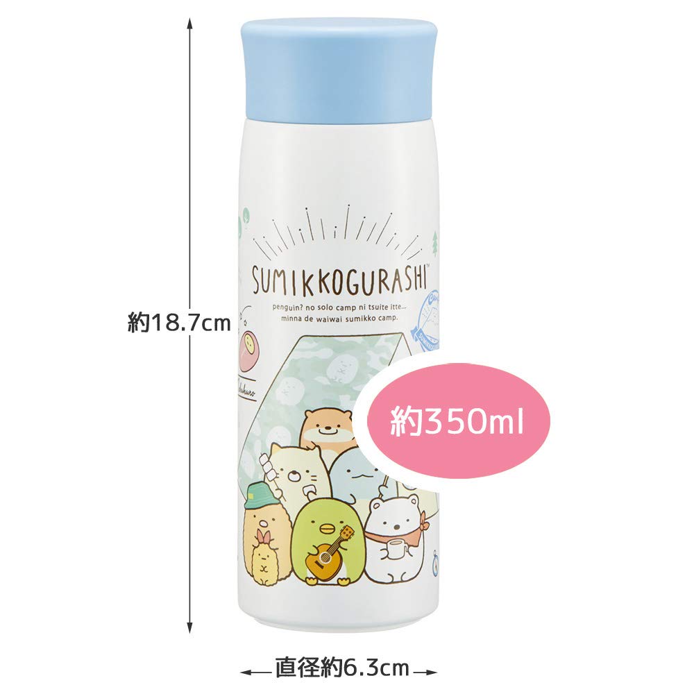 Skater Sumikko Gurashi 350Ml Stainless Steel Insulated Water Bottle for Camping- Japan Figure Store - #1 Bring To You The Best Japanese Goods