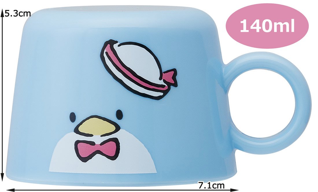 Skater Tuxedo Sam Sanrio 9.6x5.3cm Plastic Bottle Cap Cup - CPB1 Model- Japan Figure Store - #1 Bring To You The Best Japanese Goods