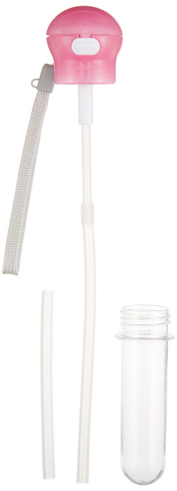 Skater Pink Plastic Bottle with Straw Cap and Case 350ml/500ml - Pshc5- Japan Figure Store - #1 Bring To You The Best Japanese Goods