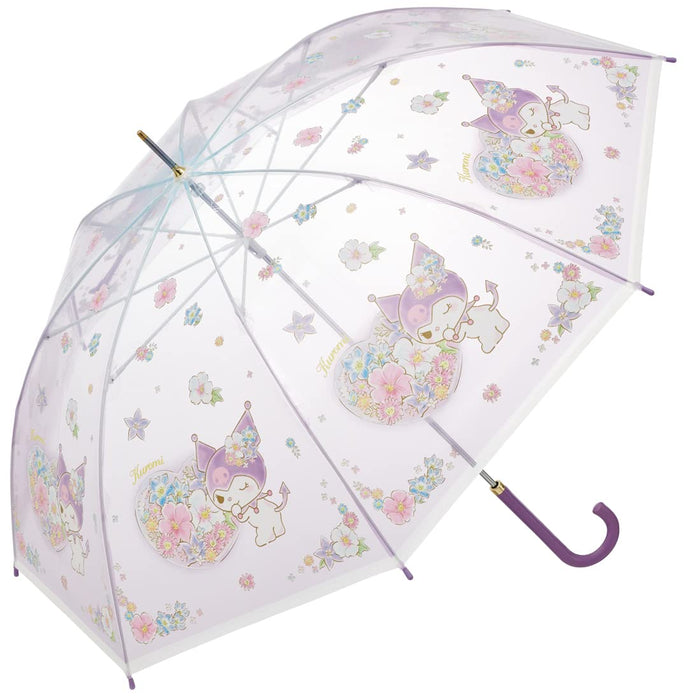 Skater Premium Adult Long Vinyl Umbrella 60Cm Kuromi Water-Resistant - Sanrio Ubv60-A- Japan Figure Store - #1 Bring To You The Best Japanese Goods