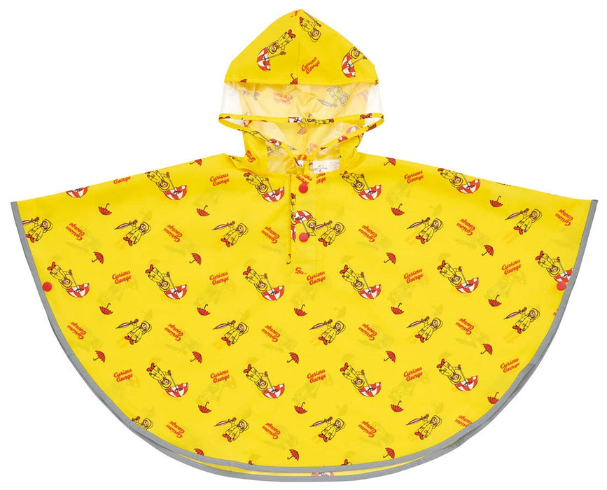 Skater Boys' Rain Poncho - Curious George Raincoat Suitable for 80-100cm Height- Japan Figure Store - #1 Bring To You The Best Japanese Goods