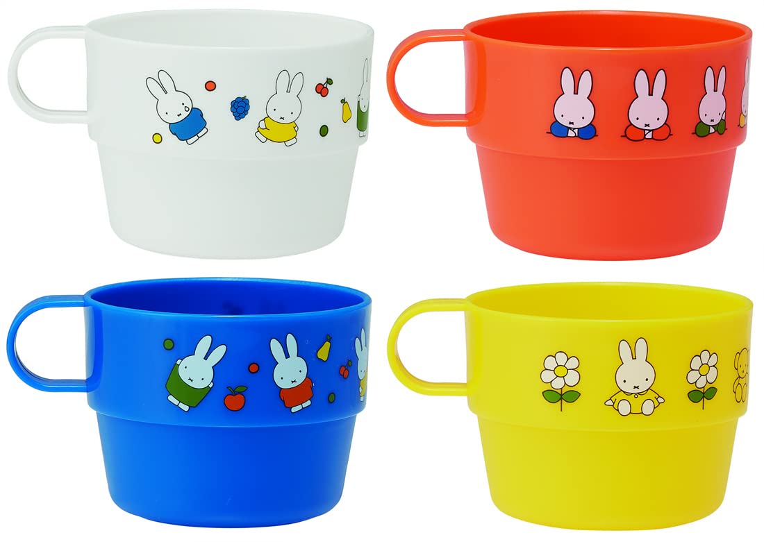 Skater Miffy 21 Stacking Cups Set of 4 with Case and Water Bottle Made in Japan KS32-A- Japan Figure Store - #1 Bring To You The Best Japanese Goods