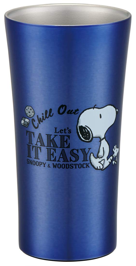 Skater 400ml Stainless Steel Snoopy Peanuts Logo Tumbler - Stb4N-A- Japan Figure Store - #1 Bring To You The Best Japanese Goods