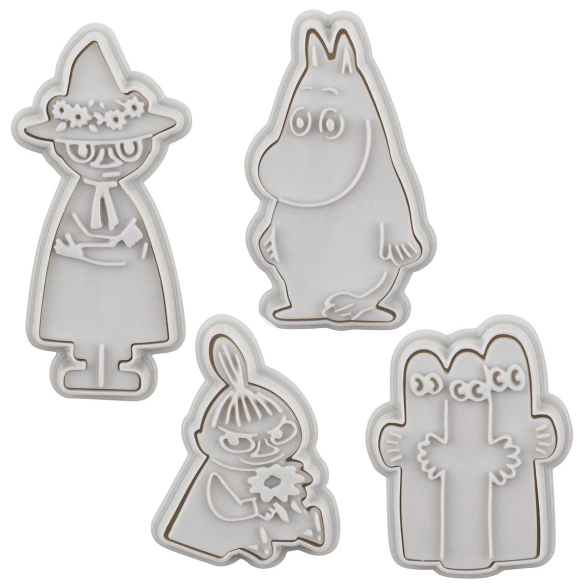 Skater Moomin Bread and Cookie Cutter Stamp Set 4 Pieces CSM1-A- Japan Figure Store - #1 Bring To You The Best Japanese Goods
