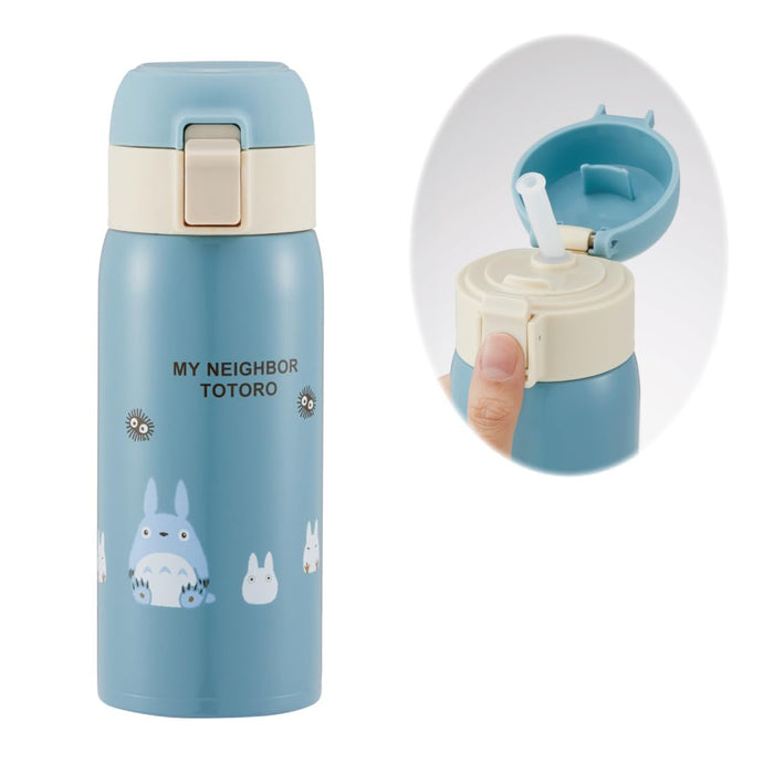 Skater My Neighbor Totoro Studio Ghibli 480ml Stainless Steel Cold-Keeping Straw Mug Bottle- Japan Figure Store - #1 Bring To You The Best Japanese Goods