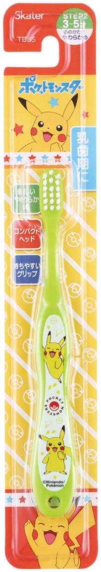 Skater Pokemon Soft Toothbrush for Preschoolers Ages 3-5 14cm - tb5s-a- Japan Figure Store - #1 Bring To You The Best Japanese Goods