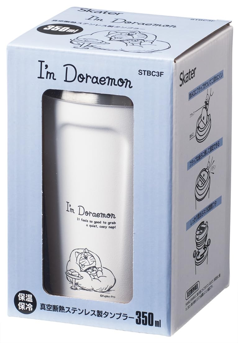 Skater 350ml Doraemon Stainless Steel Insulated Vacuum Coffee Tumbler- Japan Figure Store - #1 Bring To You The Best Japanese Goods