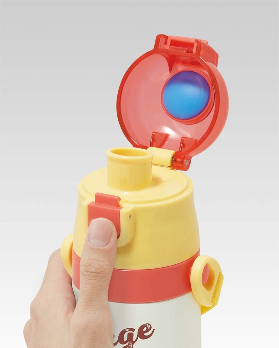 Skater Curious George Kids 350ml 2-Way Stainless Steel Water Bottle with Cup SKDC3-A- Japan Figure Store - #1 Bring To You The Best Japanese Goods