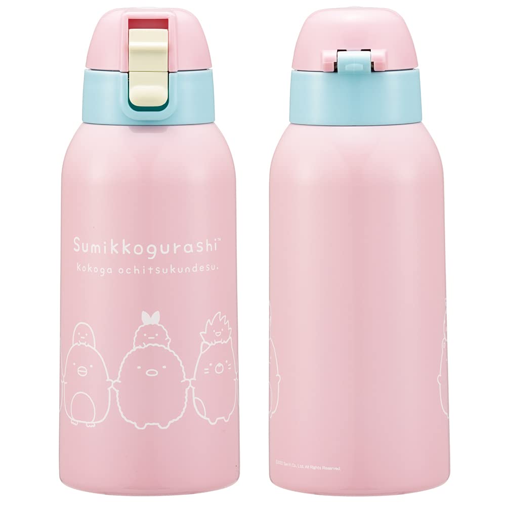 Skater Stainless Steel 600ml Kids Water Bottle Sumikko Gurashi Design with Cover- Japan Figure Store - #1 Bring To You The Best Japanese Goods