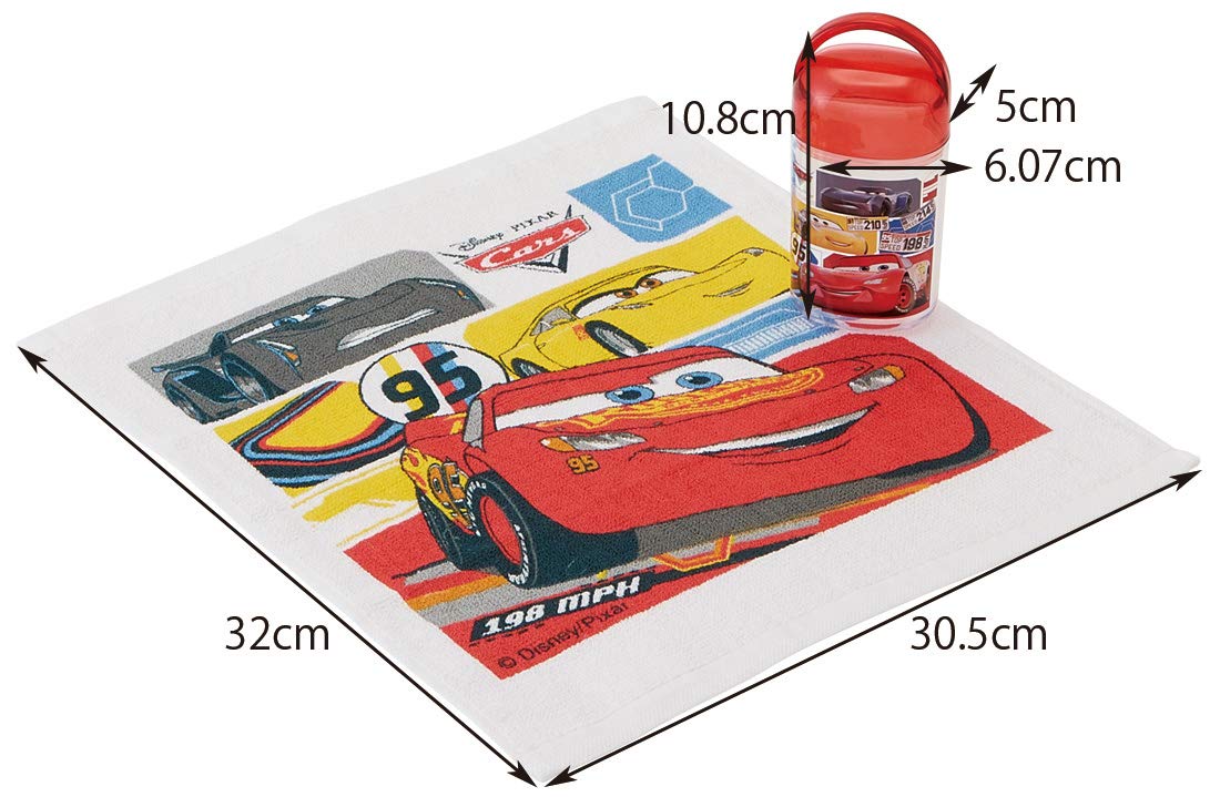Skater Disney Cars Wet Towel Set with Case 32 x 30.5 cm 20 Count- Japan Figure Store - #1 Bring To You The Best Japanese Goods