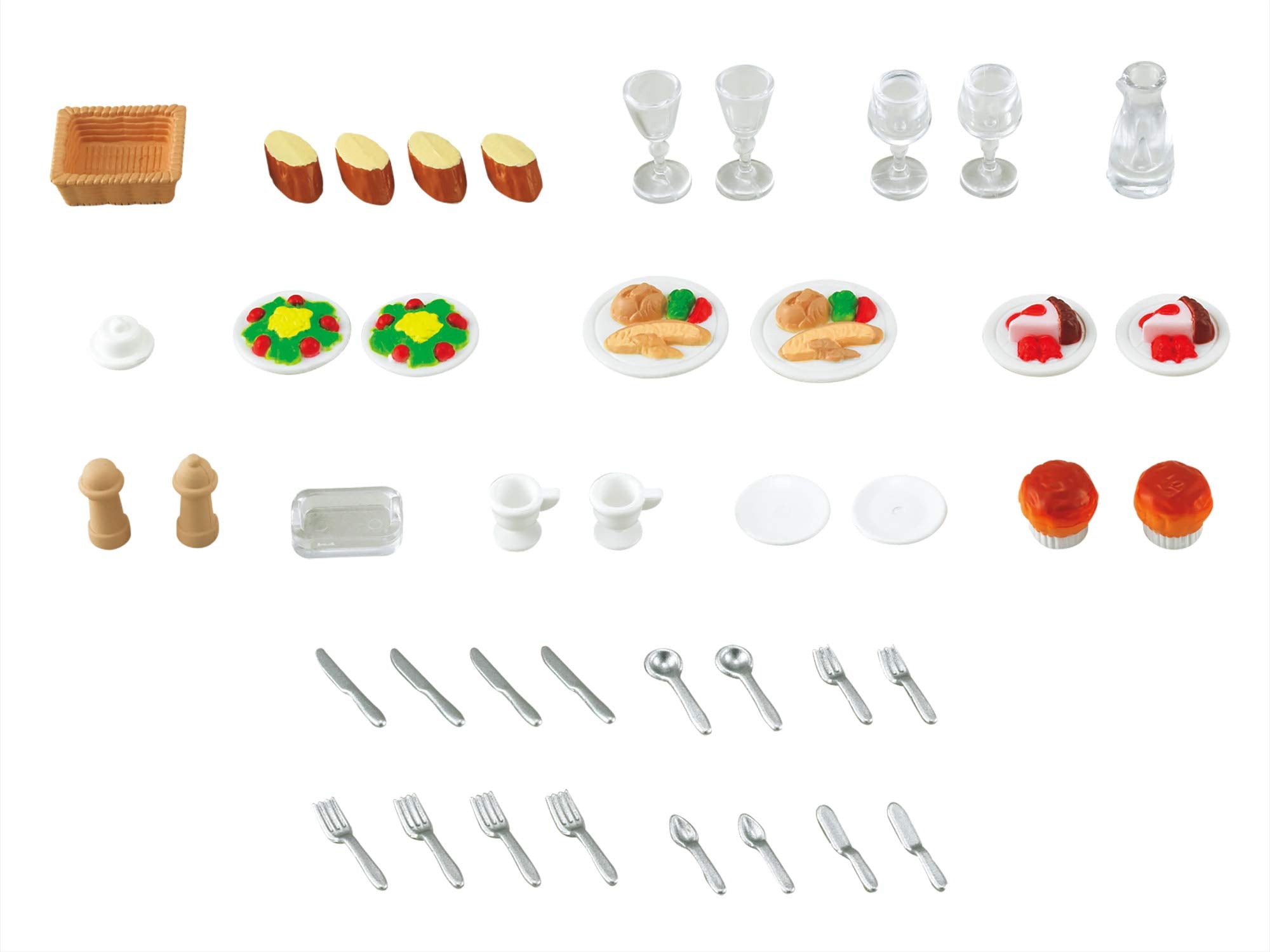 Epoch Sylvanian Families Furniture Dinner Set Ka-409 - Charming Miniature Decor- Japan Figure Store - #1 Bring To You The Best Japanese Goods