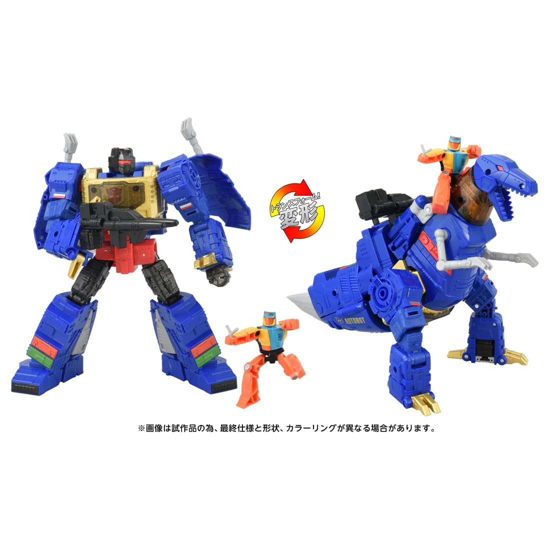 Takara Tomy T-Spark Transformers Aotp-09 Grimlock G2 & Wheelie Action Figures