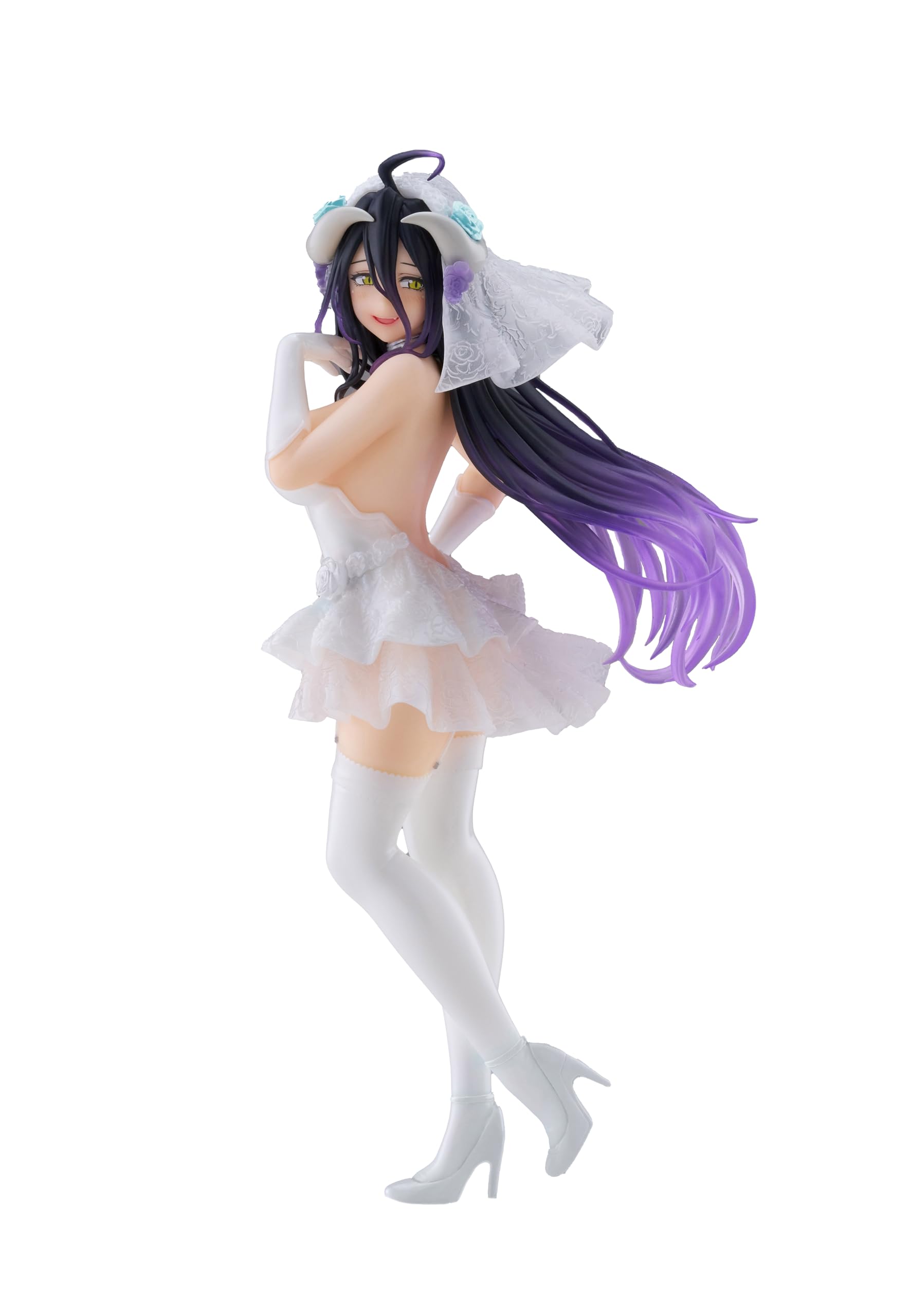 Taito Overlord Coreful Figure Albedo Wedding Version Collectible Model